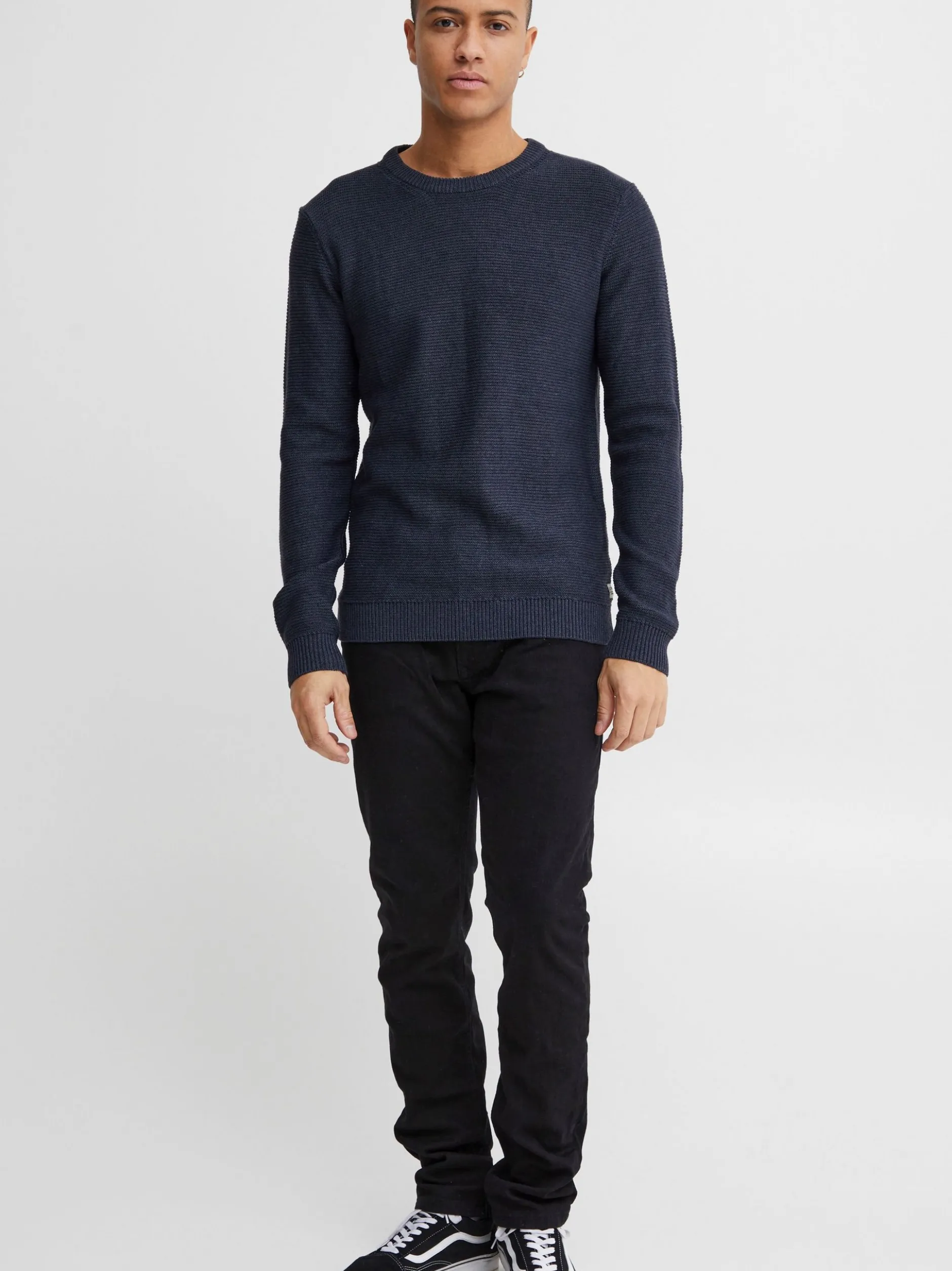 11 Project Herren Strickpullover - PRTill in blau
