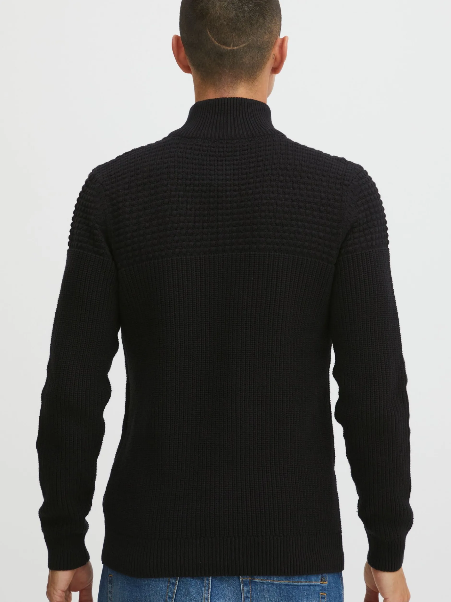 11 Project Herren Strickpullover - PRAdam in schwarz