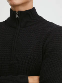 11 Project Herren Strickpullover - PRAdam in schwarz