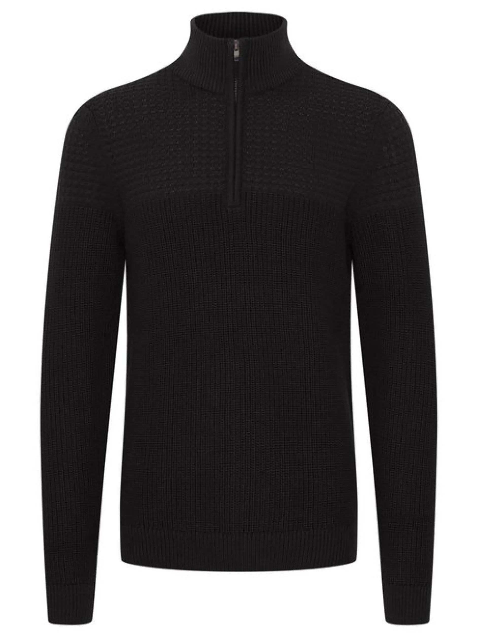 11 Project Herren Strickpullover - PRAdam in schwarz