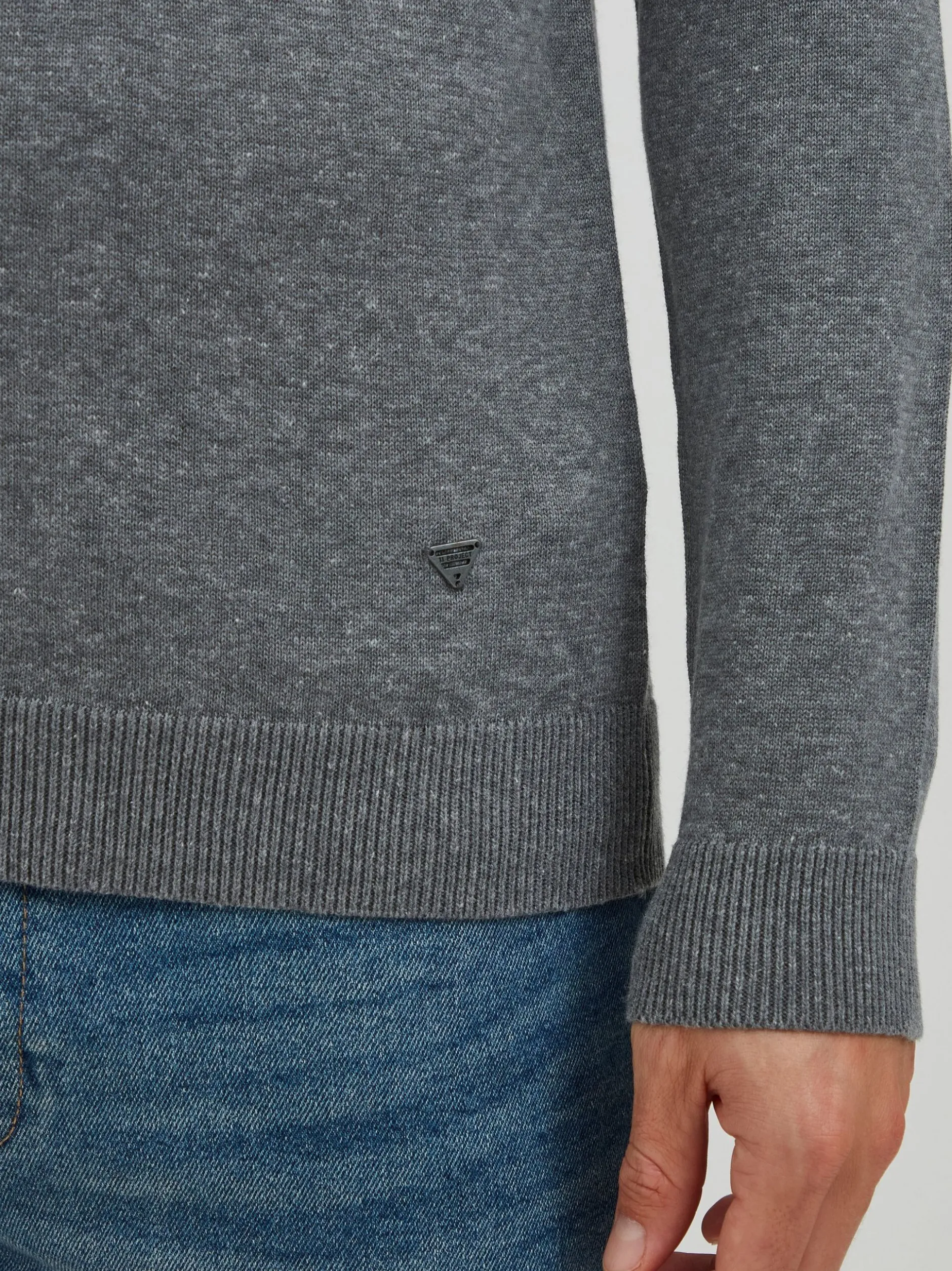 11 Project Herren Strickpullover - PRIngbert in grau
