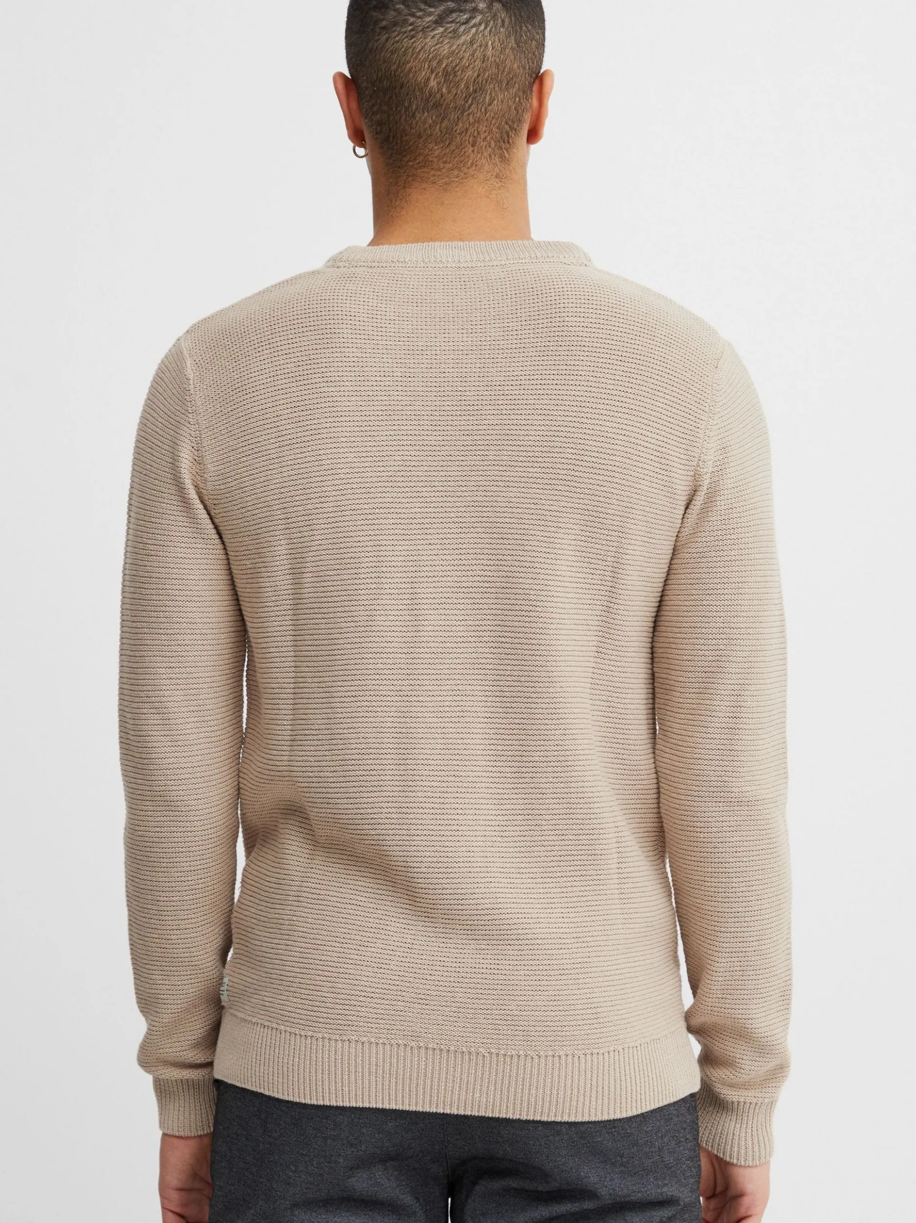 11 Project Herren Strickpullover - PRTill in beige