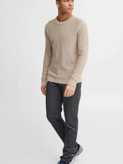 11 Project Herren Strickpullover - PRTill in beige