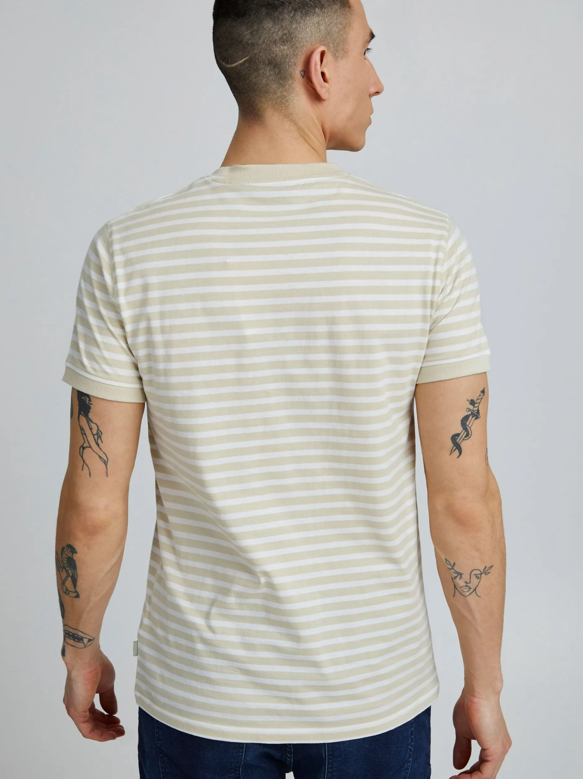 11 Project Herren T-Shirt - PRBennet in beige