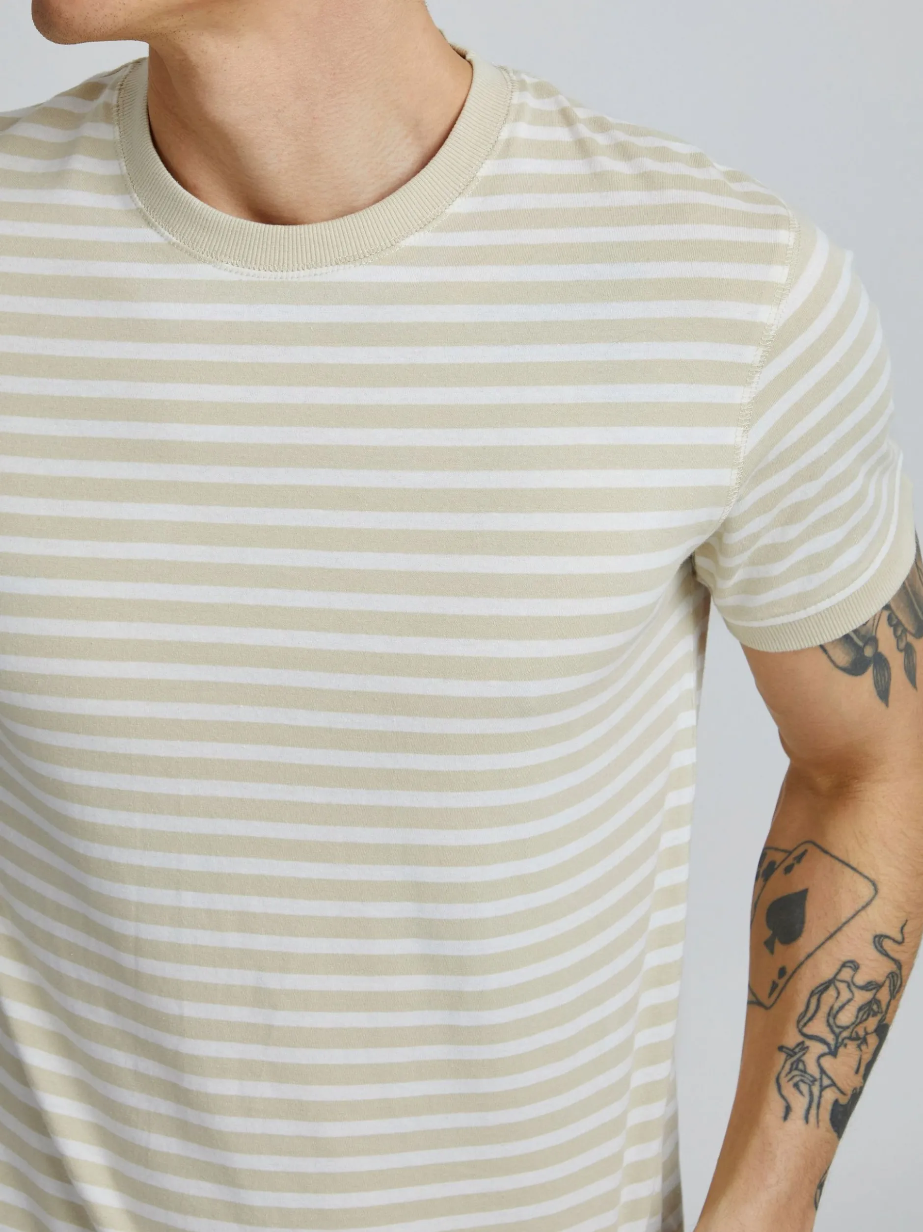 11 Project Herren T-Shirt - PRBennet in beige