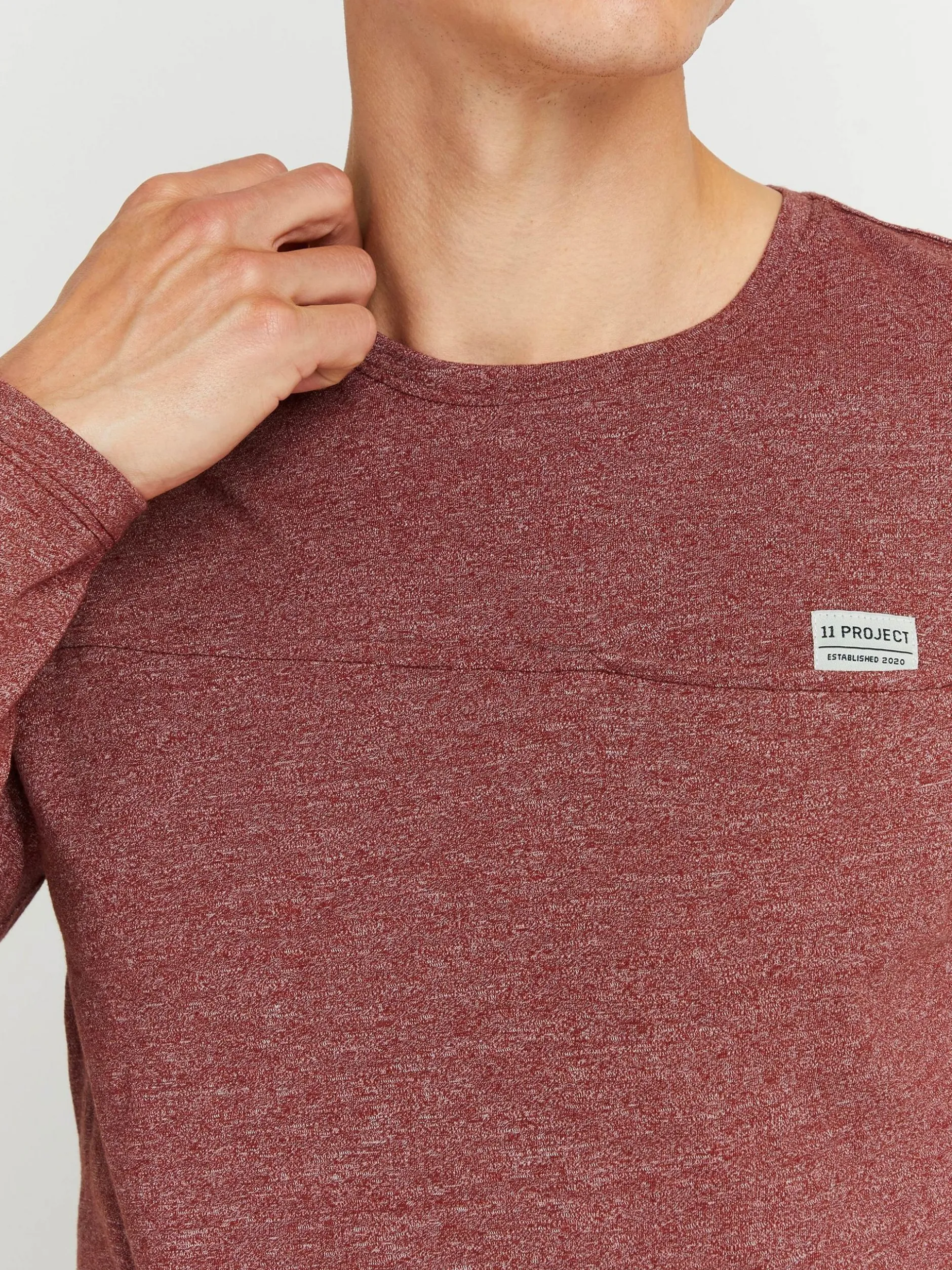 11 Project Herren T-Shirt - PRSantosa in rot