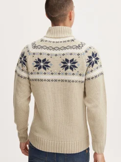 11 Project Herren Weihnachtspullover - PRTim in beige