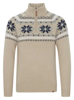 11 Project Herren Weihnachtspullover - PRTim in beige