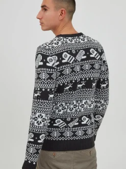 11 Project Herren Weihnachtspullover - PRUwe in blau