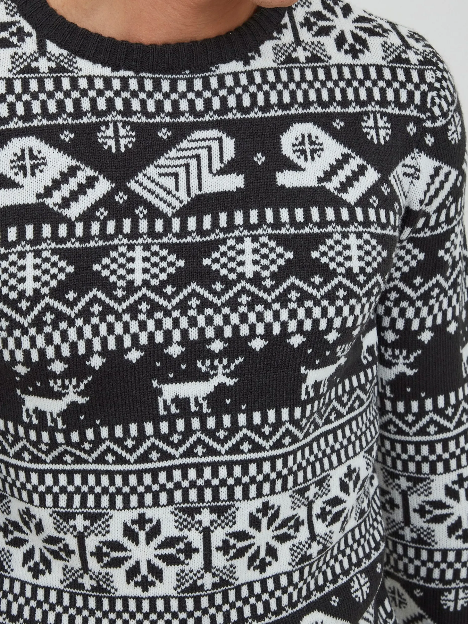 11 Project Herren Weihnachtspullover - PRUwe in blau