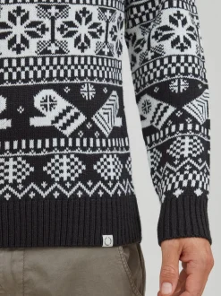 11 Project Herren Weihnachtspullover - PRUwe in blau