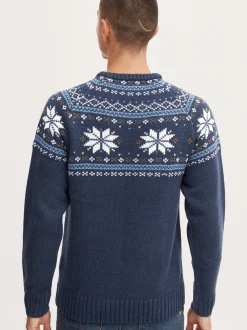 11 Project Herren Weihnachtspullover - PRTimbro in blau
