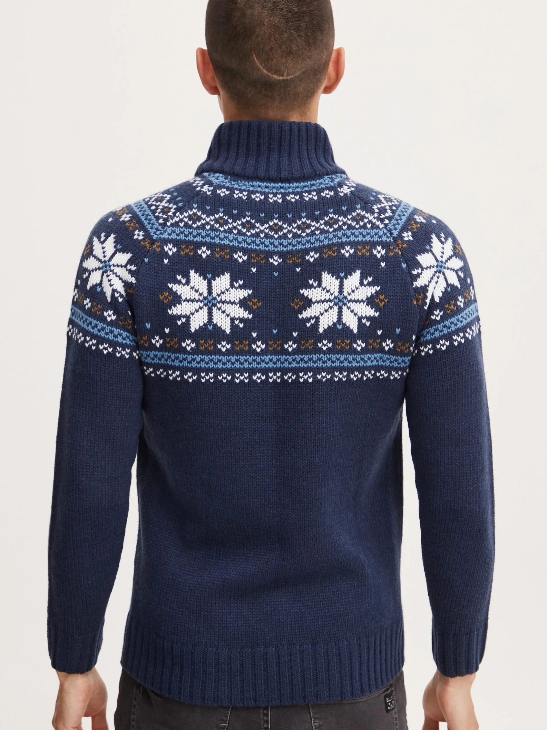 11 Project Herren Weihnachtspullover - PRTim in blau