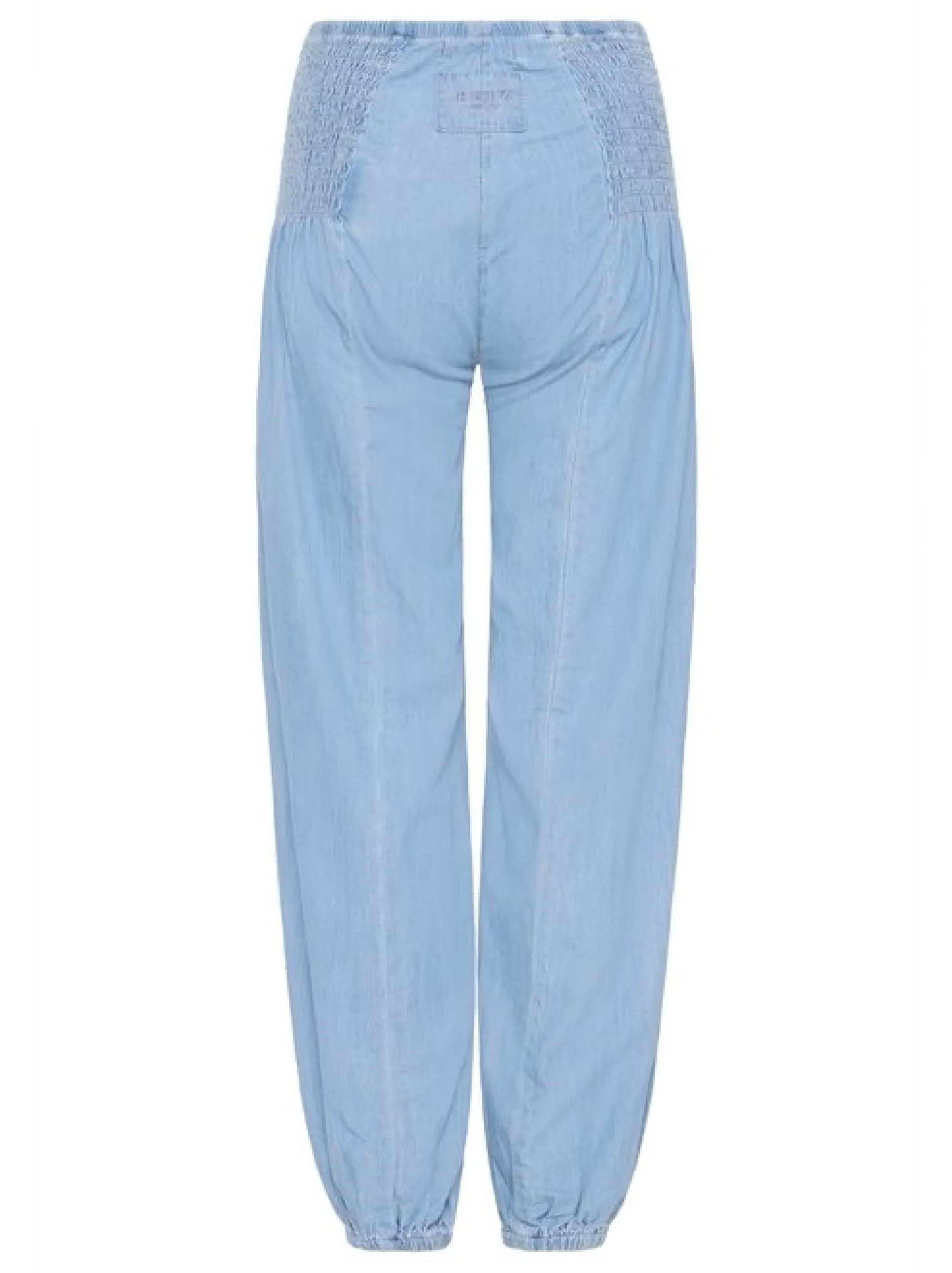 PULZ Jeans Damen Casual Hose PZJILL Elastische Taille in hellblau