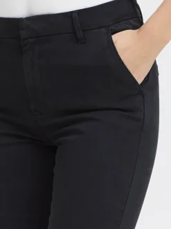 PULZ Jeans Damen Casual Hose PZBONNIE Normale Passform in schwarz