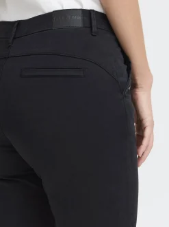 PULZ Jeans Damen Casual Hose PZBONNIE Normale Passform in schwarz