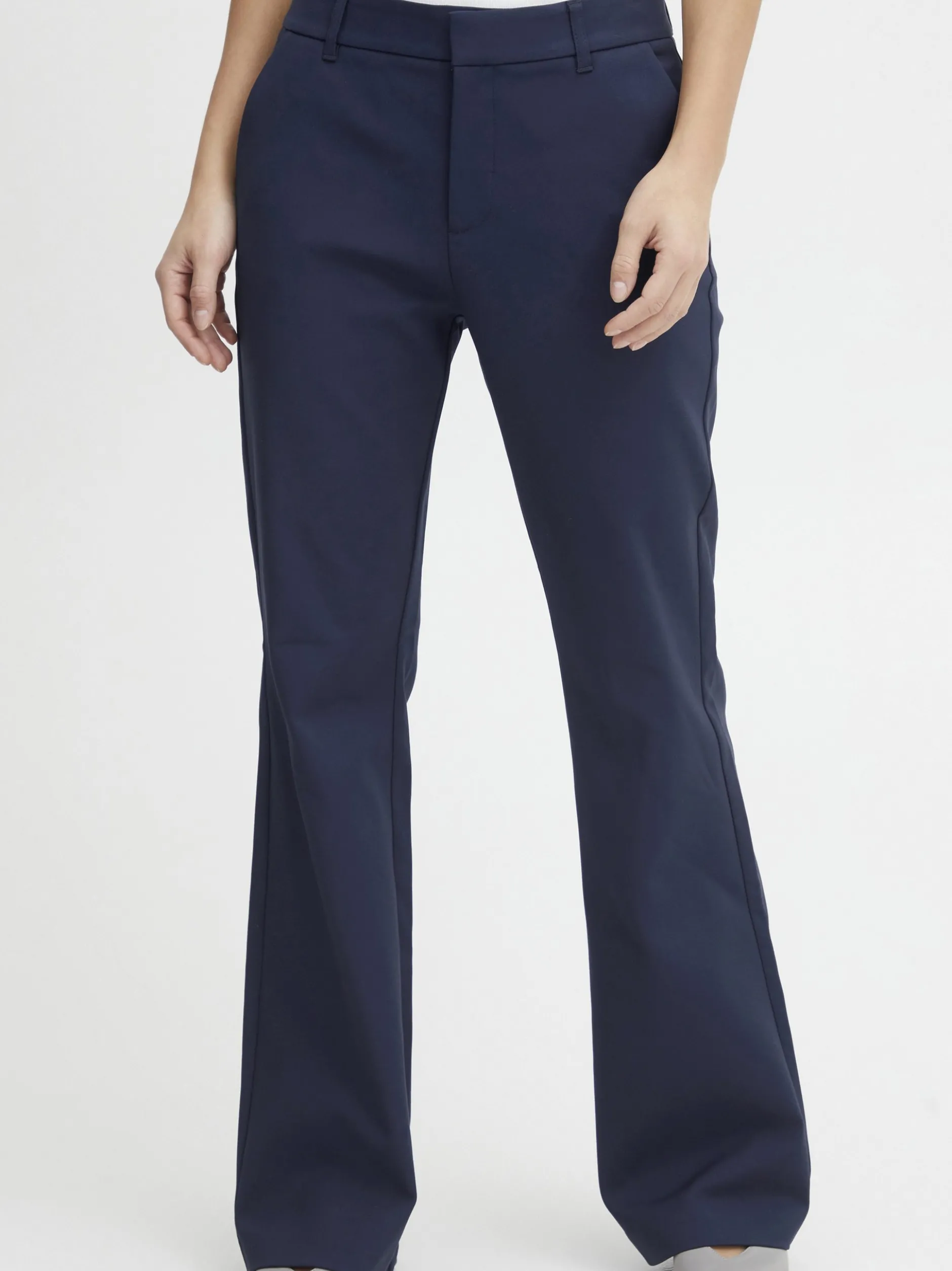PULZ Jeans Damen Casual PZBINDY Hohe Taille in marine