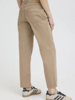 PULZ Jeans Damen Casual PZEVELYN Normale Passform in beige