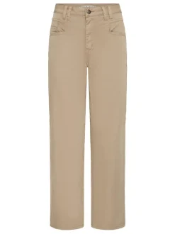 PULZ Jeans Damen Casual PZEVELYN Normale Passform in beige