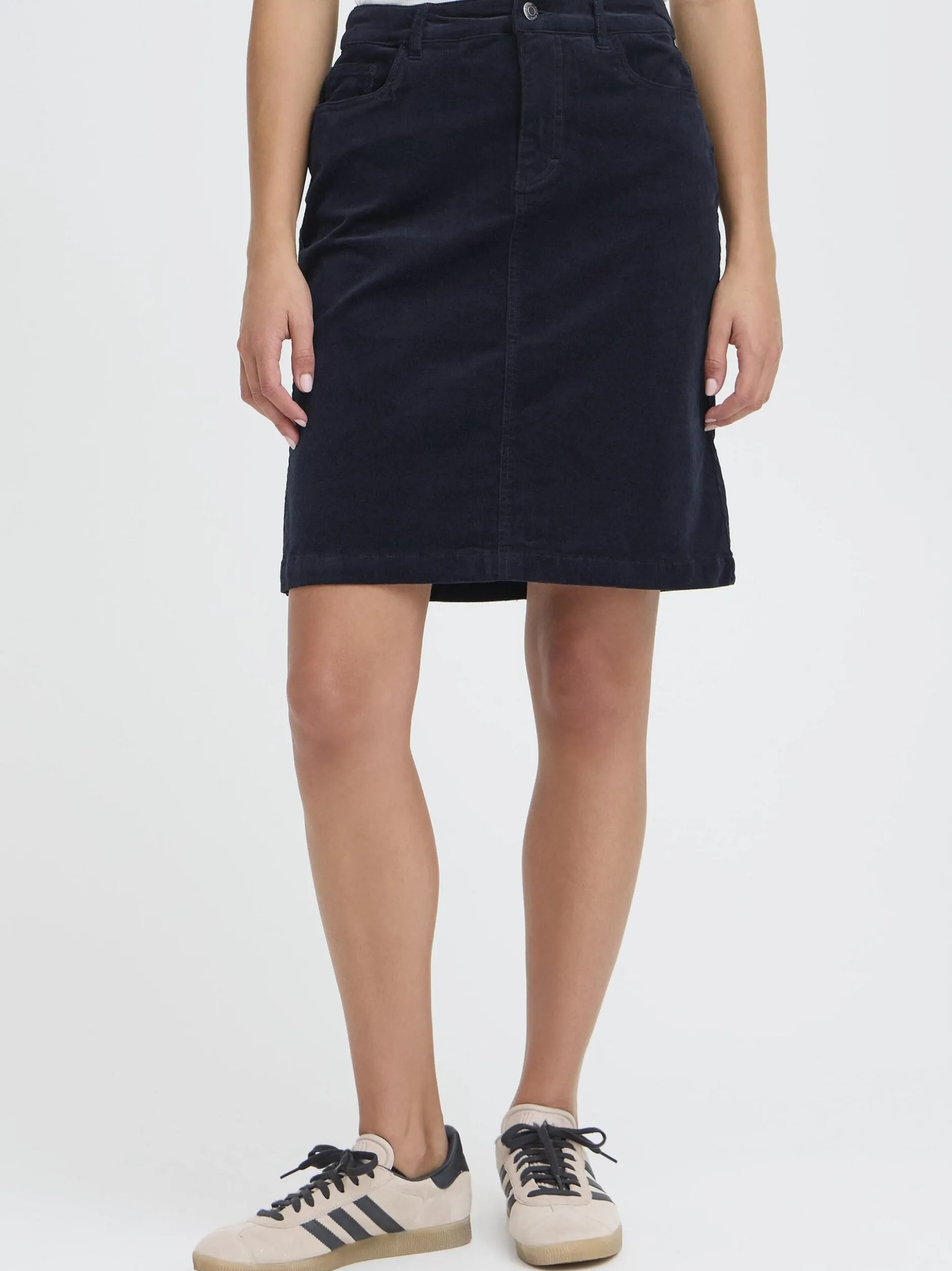 PULZ Jeans Damen Casual PZSALLY Hohe Taille in marine