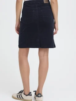 PULZ Jeans Damen Casual PZSALLY Hohe Taille in marine