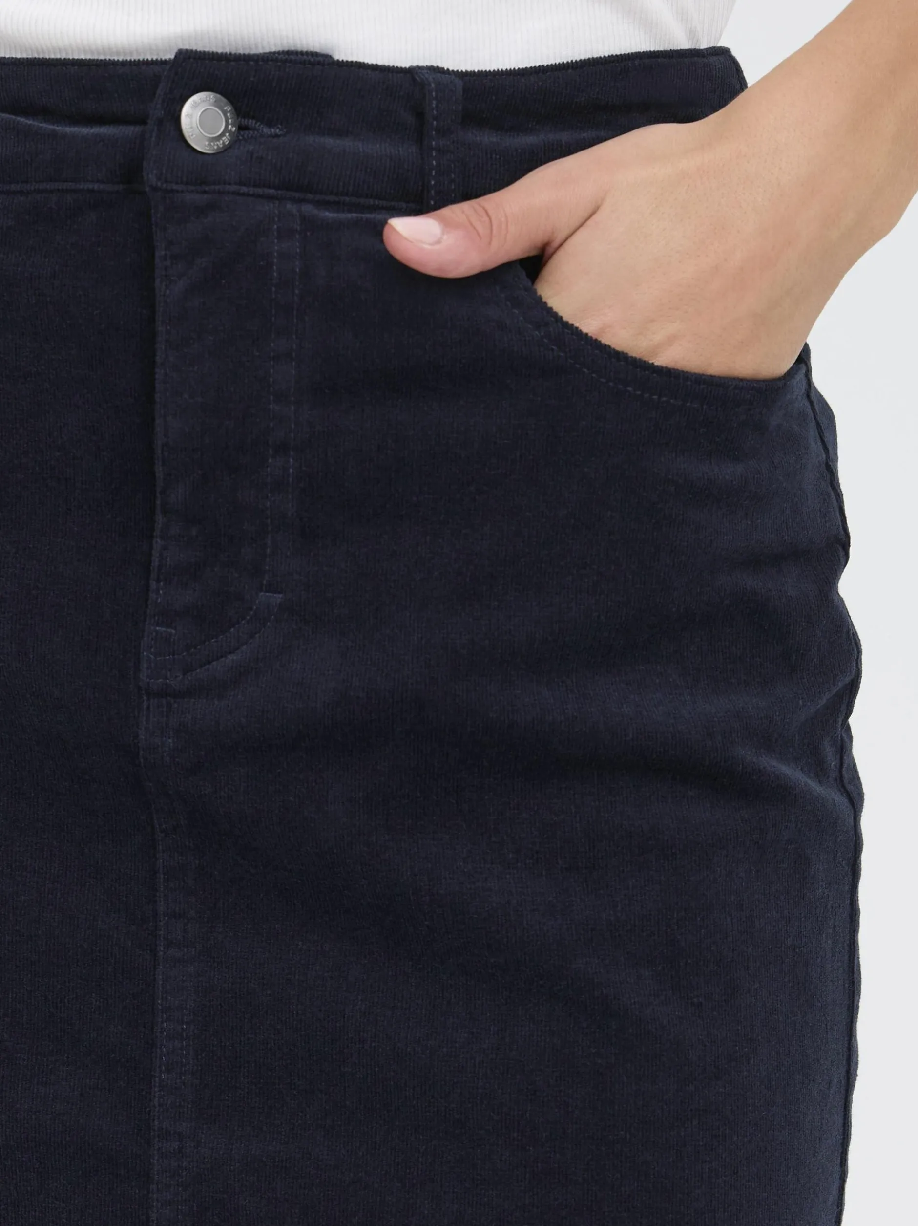PULZ Jeans Damen Casual PZSALLY Hohe Taille in marine