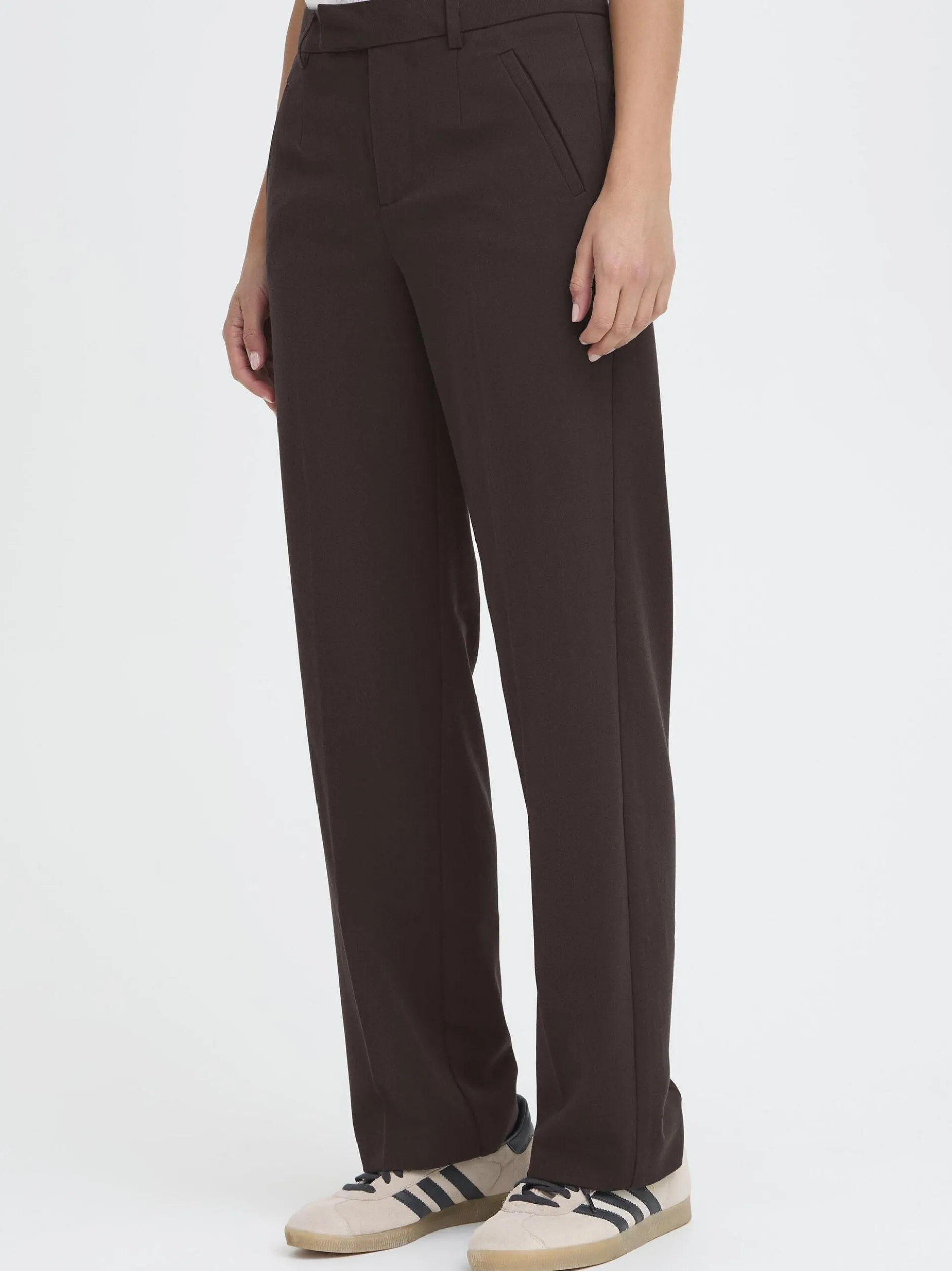 PULZ Jeans Damen Freizeithose PZLEONORA in mocca