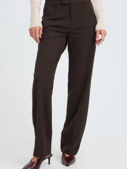 PULZ Jeans Damen Freizeithose PZLEONORA in mocca