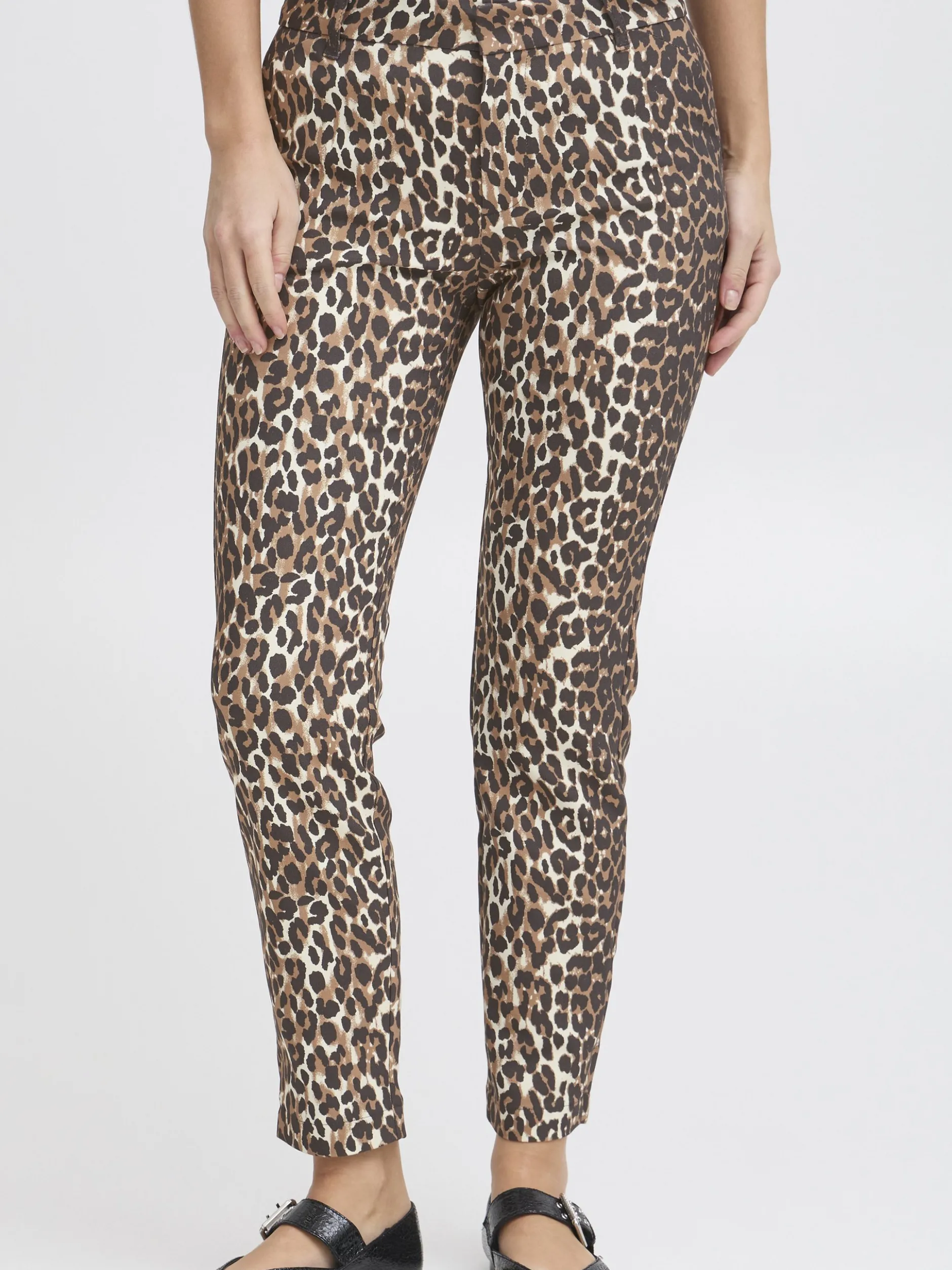 PULZ Jeans Damen Hose PZBINDY in braun