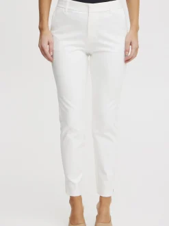 PULZ Jeans Damen Hose PZBINDY in weiß