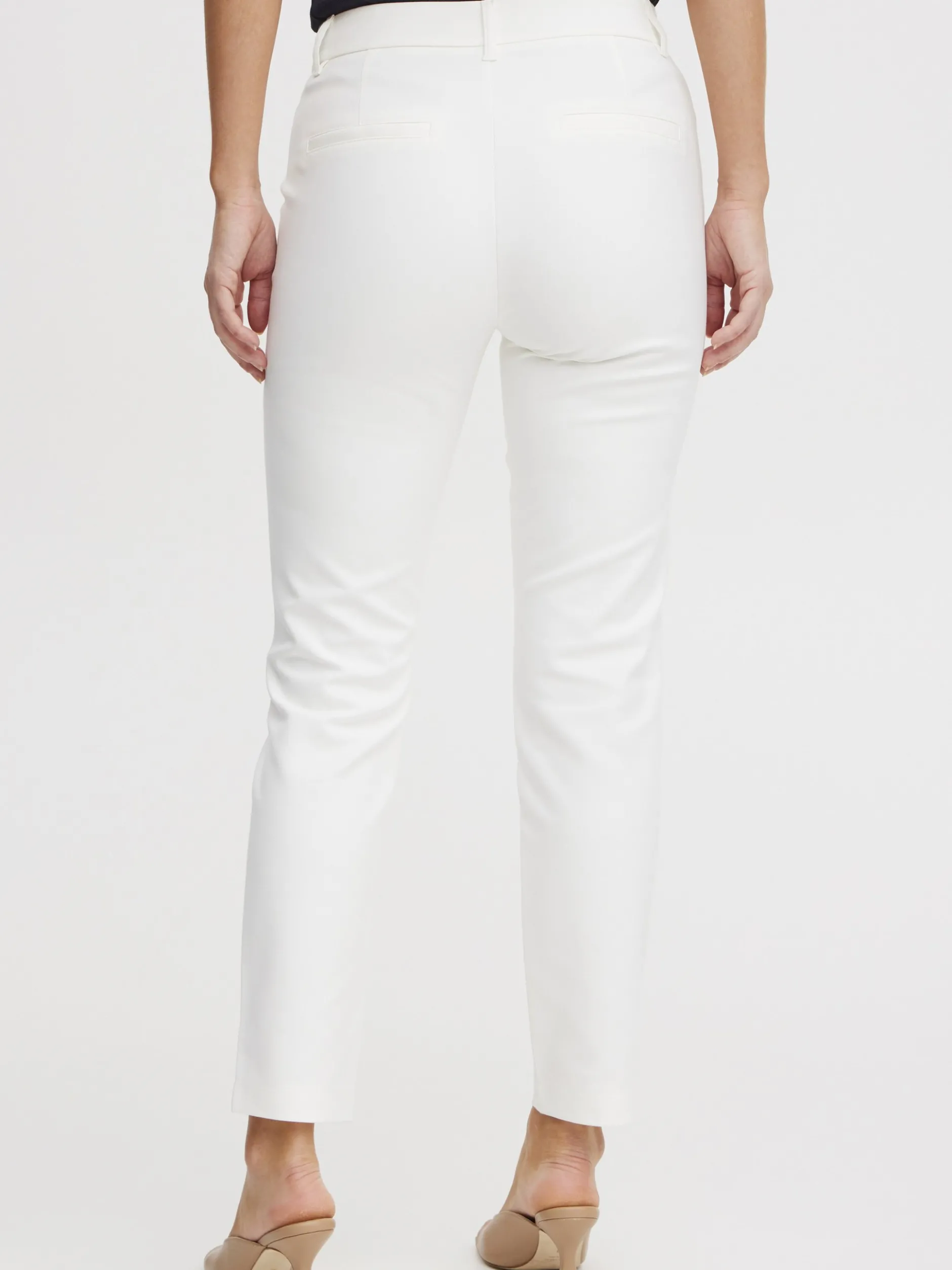 PULZ Jeans Damen Hose PZBINDY in weiß