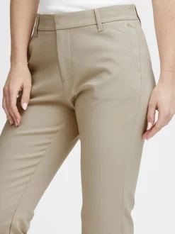 PULZ Jeans Damen Hose PZBINDY in beige