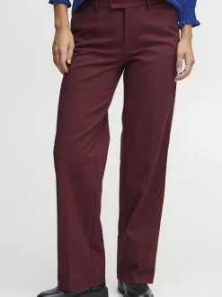 PULZ Jeans Damen Hose PZBINDY in bordeaux
