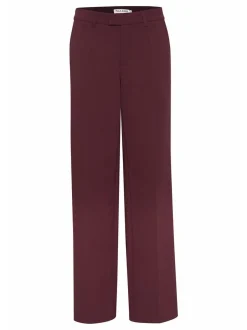 PULZ Jeans Damen Hose PZBINDY in bordeaux
