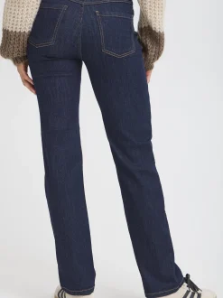 PULZ Jeans Damen Jeans PZKATJA Hohe Taille in rinsed blau