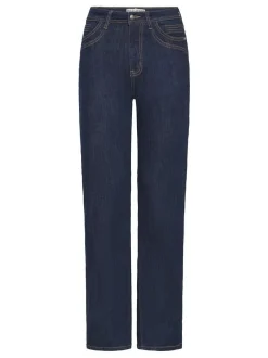 PULZ Jeans Damen Jeans PZKATJA Hohe Taille in rinsed blau