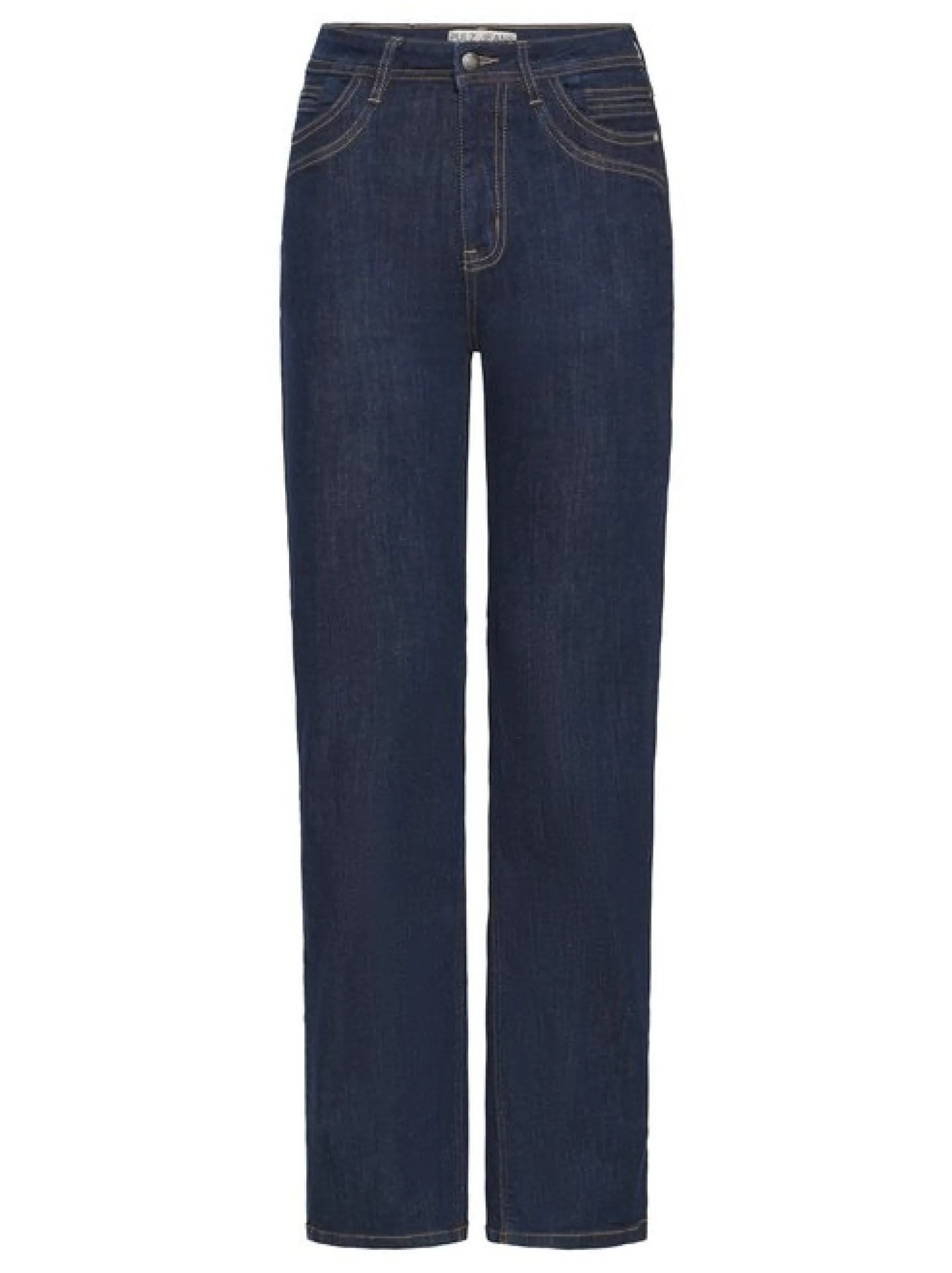 PULZ Jeans Damen Jeans PZKATJA Hohe Taille in rinsed blau