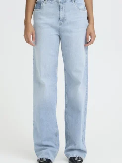 PULZ Jeans Damen Jeans PZVEGA Hohe Taille in light stone denim