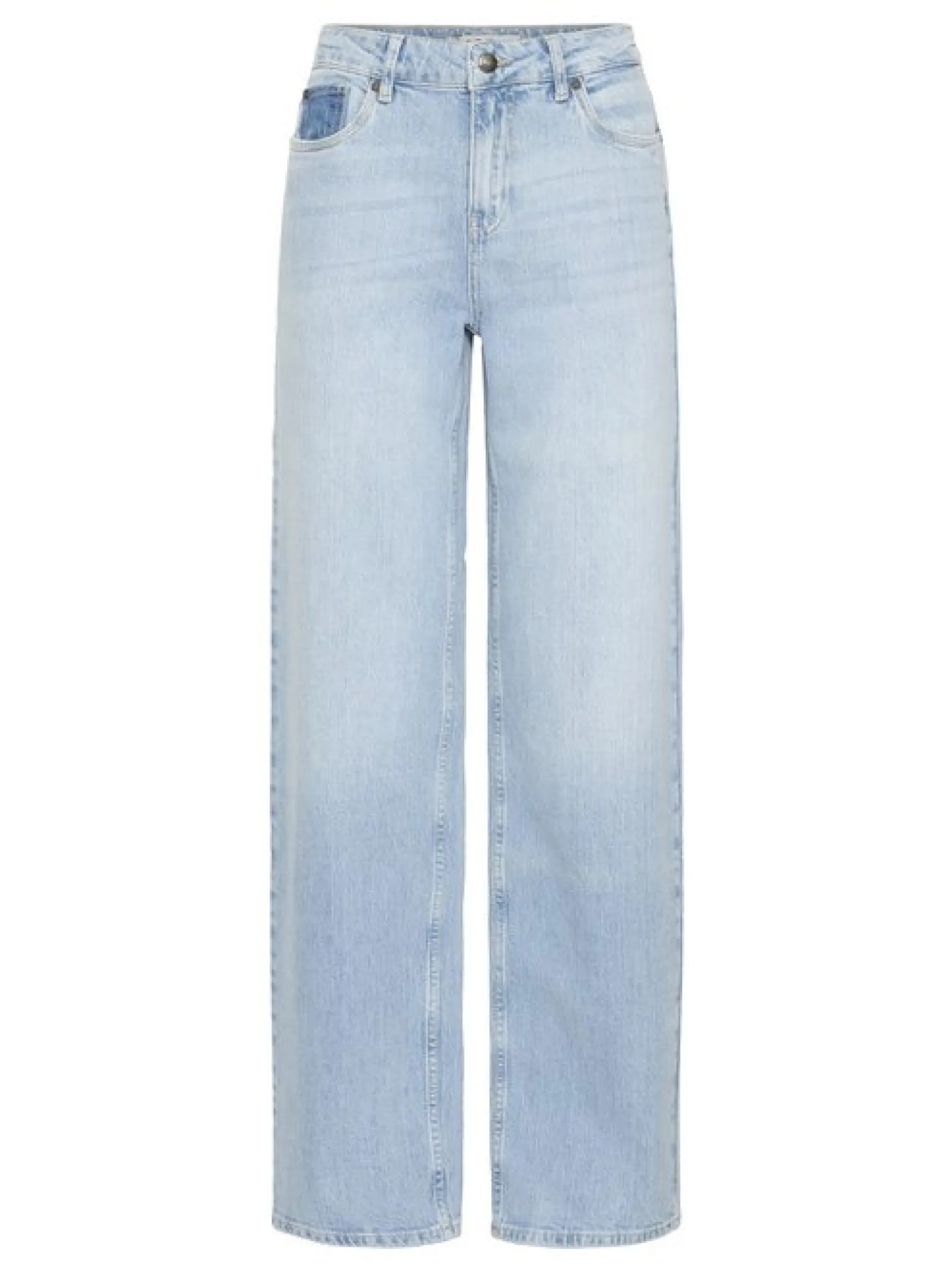 PULZ Jeans Damen Jeans PZVEGA Hohe Taille in light stone denim