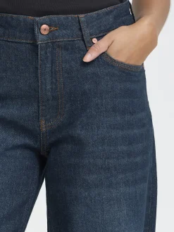 PULZ Jeans Damen Jeans PZVEGA Hohe Taille in dark stone denim