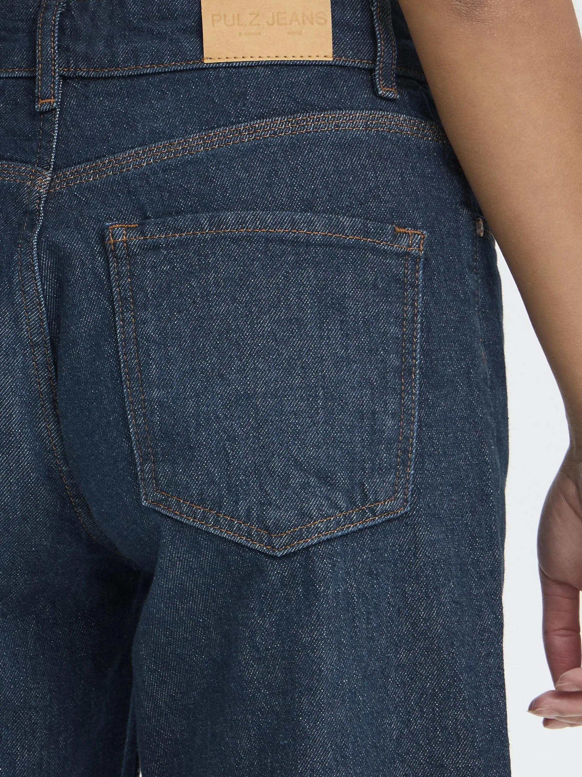 PULZ Jeans Damen Jeans PZVEGA Hohe Taille in dark stone denim