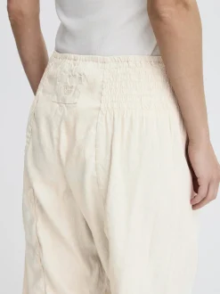 PULZ Jeans Damen Shorts PZJILL in beige