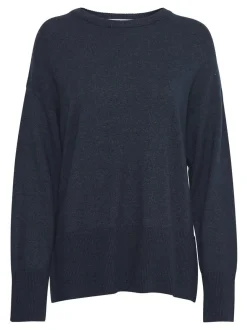 PULZ Jeans Damen Strickpullover PZSTEFFI in marine