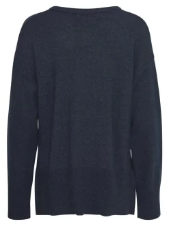 PULZ Jeans Damen Strickpullover PZSTEFFI in marine