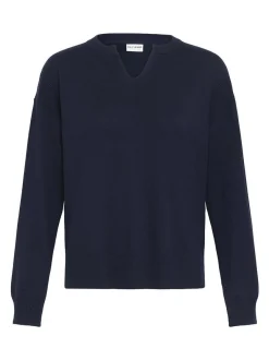 PULZ Jeans Damen Strickpullover PZSARA in marine