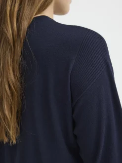 PULZ Jeans Damen Strickpullover PZSARA in marine