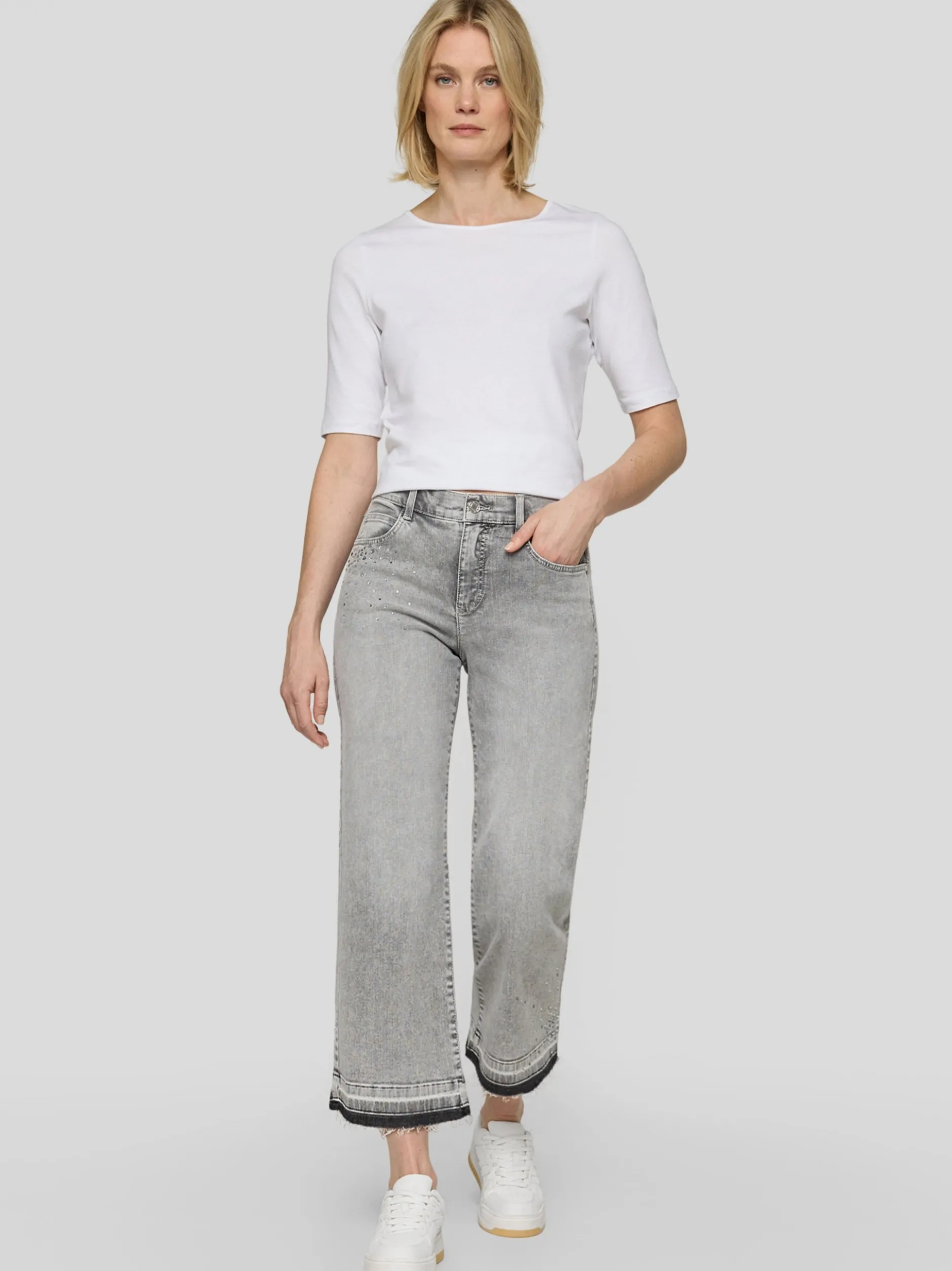 RABE Damen Jeans in grau denim
