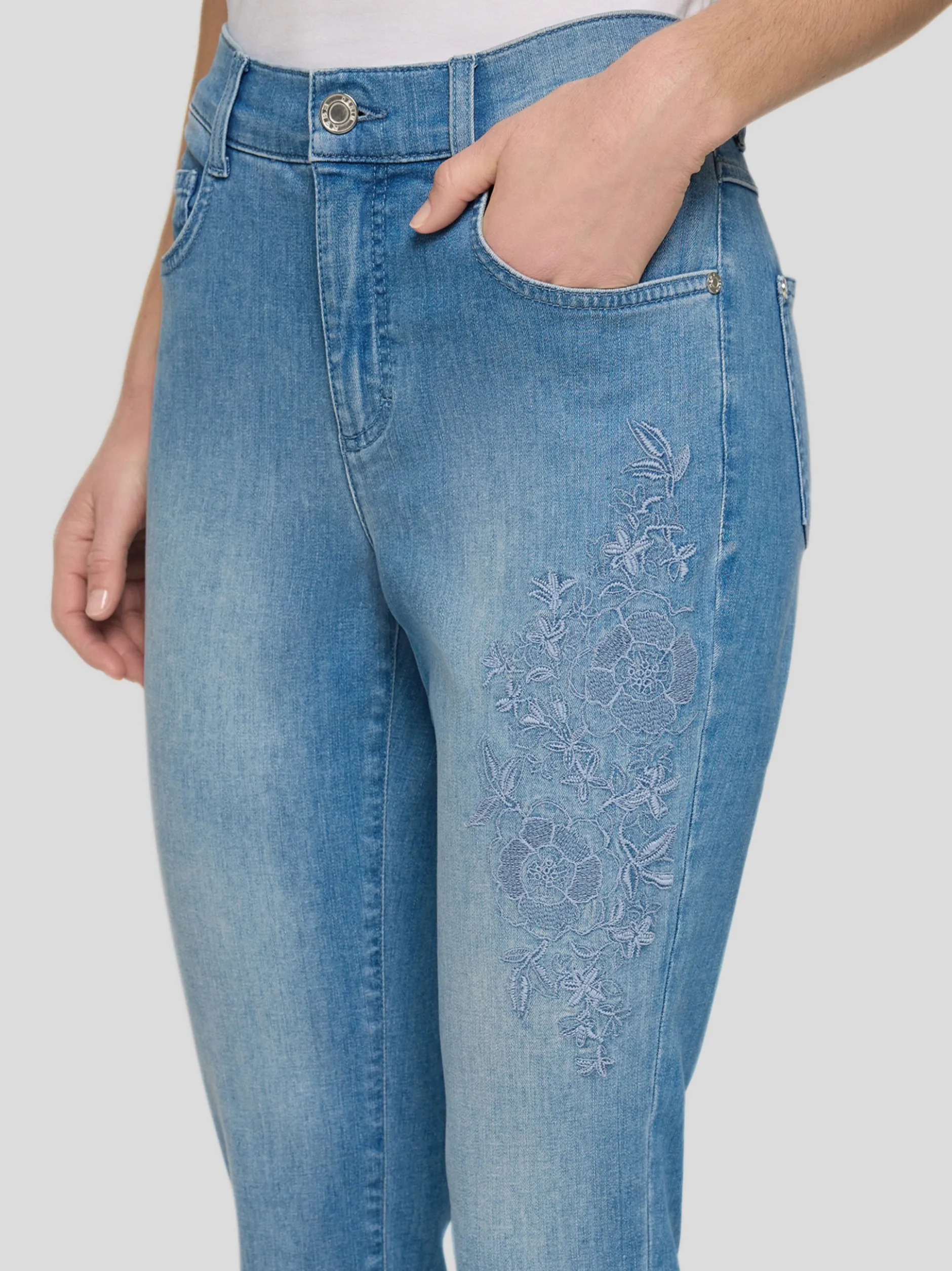 RABE Damen Jeans in light stone denim