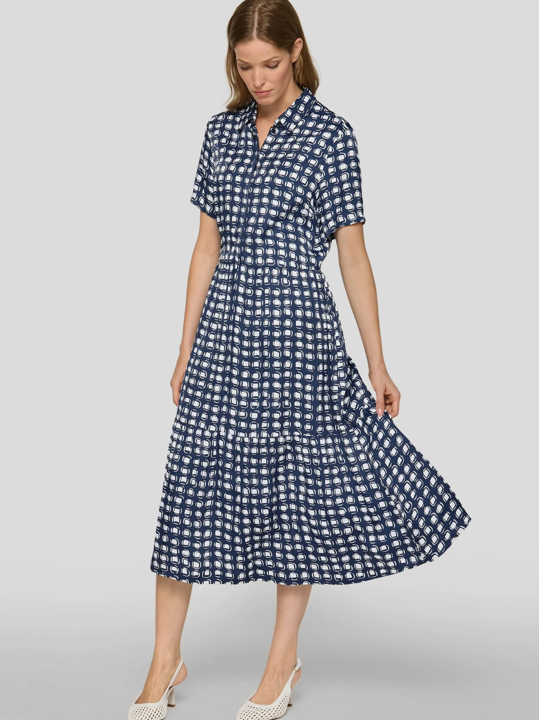 RABE Damen Kleid in blau weiß