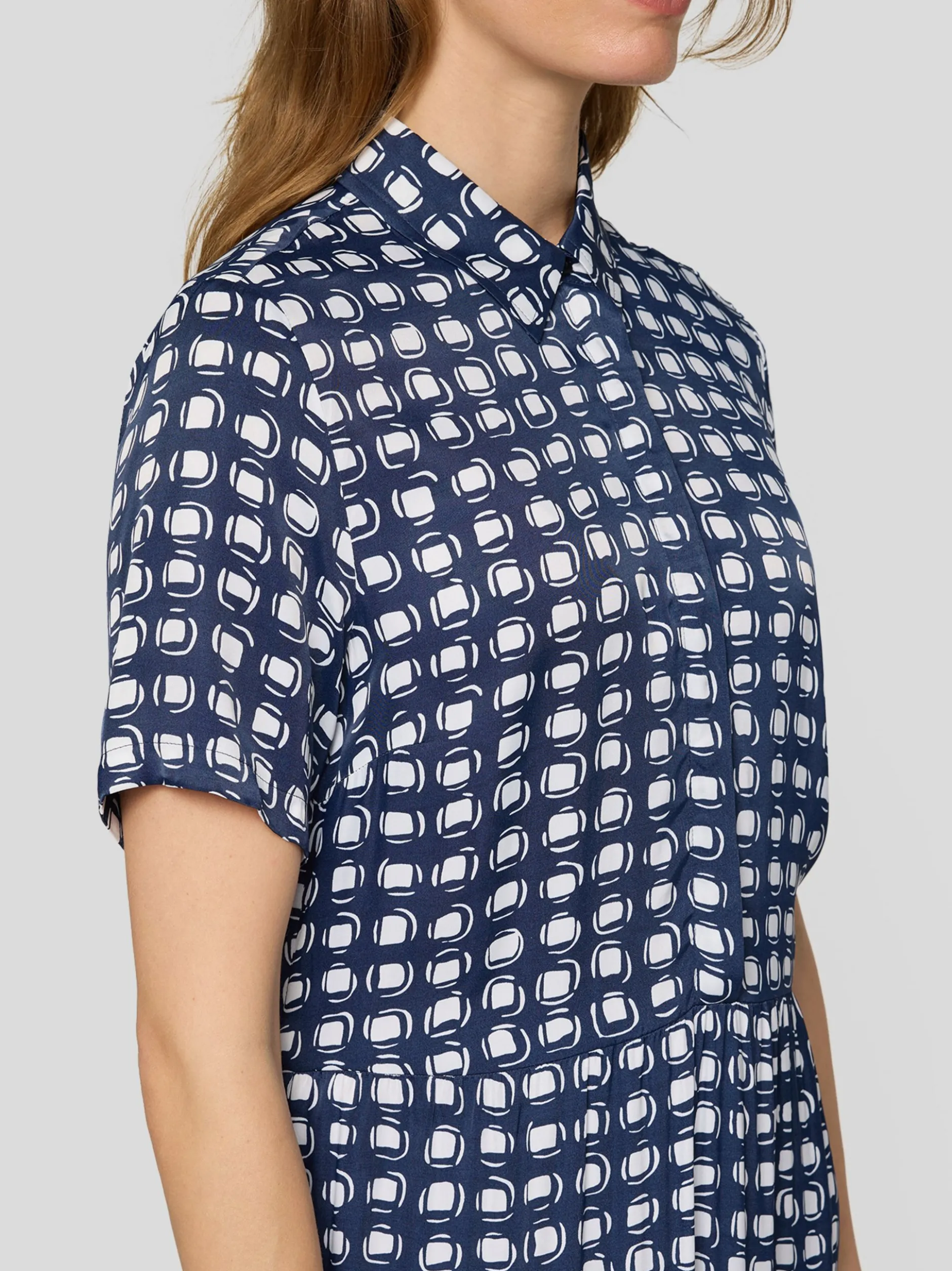 RABE Damen Kleid in blau weiß
